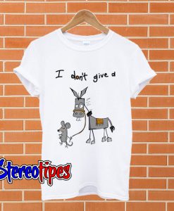 Don’t Give A Rats Ass Mouse Walking Donkey T shirt