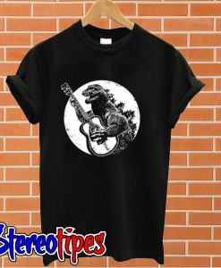 Godzilla Playing Guitar T shirt