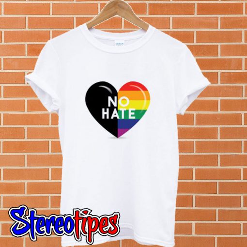 No Hate LGBT T shirt