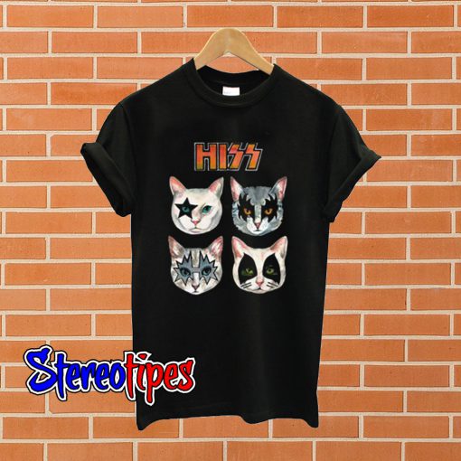 Hiss Kiss Cats T shirt