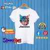 Ameowica Cat American Flag T shirt