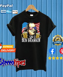 Benjamin Ben Drankin Vintage Benjamin 4th July Independent Day T shirt