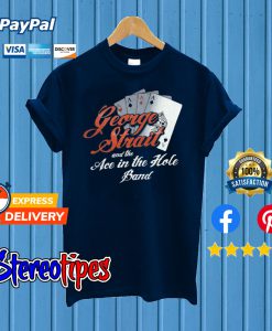 George Strait Navy Ace In the Hole Band T shirt