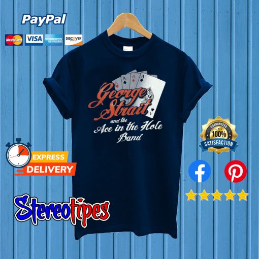 George Strait Navy Ace In the Hole Band T shirt