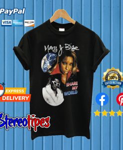 Vintage Mary J. Blige Share My World T shirt