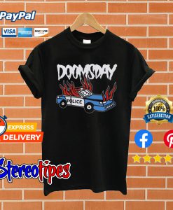 Doomsday Society Police Car T shirt