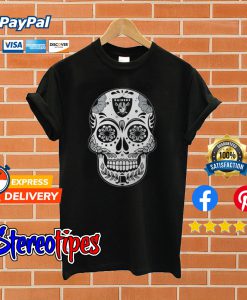 Oakland Raiders Sugar Skull T shirt