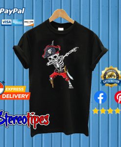 Dabbing Skeleton Pirate T shirt
