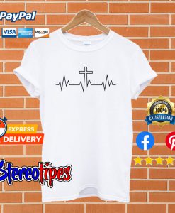 Cross Heartbeat T shirt