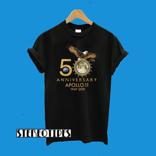 50th Anniversary Apollo 11 Moon Landing 1969-2019 T-Shirt