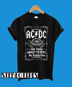 ACDC 1981 For Those About To Rock T-Shirt
