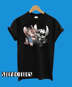 Angel Kissing Stitch Nightmare Before Christmas T-Shirt