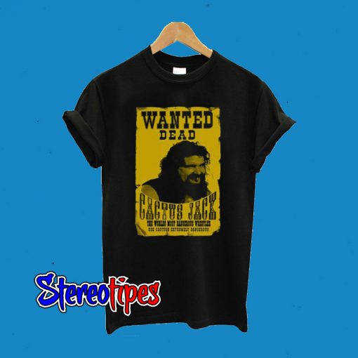 Cactus Jack Wanted Dead Poster T-Shirt