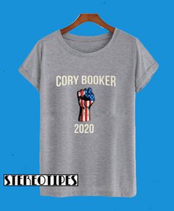 Cory Booker 2020 Resistance Fist T-Shirt