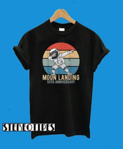 Dabbing Astronaut Moon Landing 50th Anniversary Apollo 11 T-Shirt