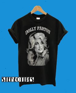 Dolly Parton Black and White Portrait Camiseta T-Shirt