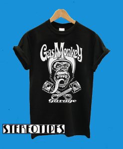 Gas Monkey Garage Officially Licensed Merchandise Biker Monkey T-Shirt