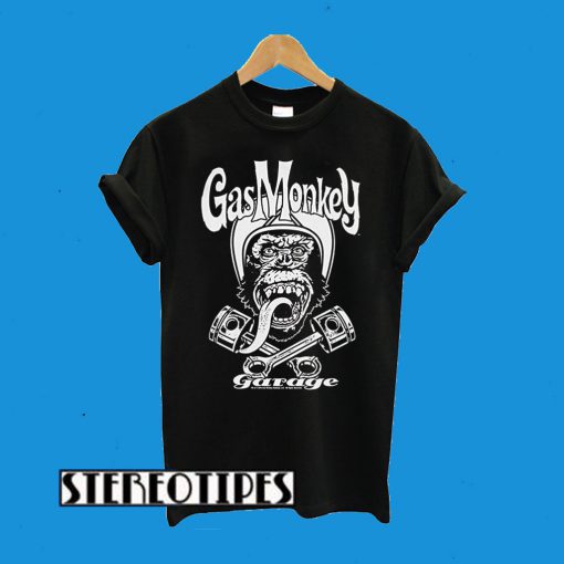 Gas Monkey Garage Officially Licensed Merchandise Biker Monkey T-Shirt