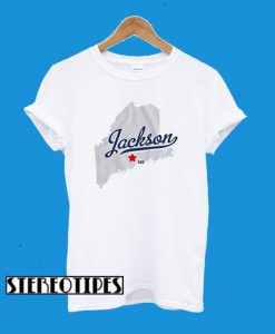 GreatCitees Jackson Maine ME MAP T-Shirt