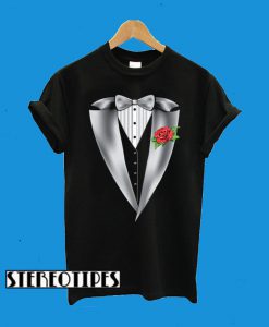 High Class Tuxedo Black Adult T-Shirt