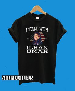 I Stand with Ilhan Omar Vintage Design T-Shirt