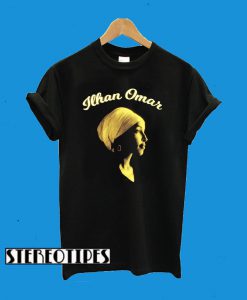 Ilhan Omar In Buttercup And Cream On Black T-Shirt