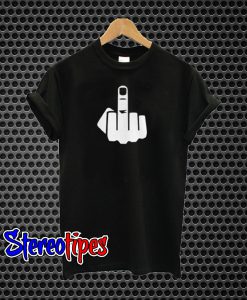 Middle Finger Black T-Shirt