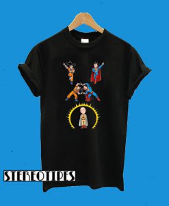 Saitama Fussion Son Goku And Superman T-Shirt