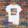 Schroeder Playing Piano Woodstock And Snoopy 4th Of July T-Shirt