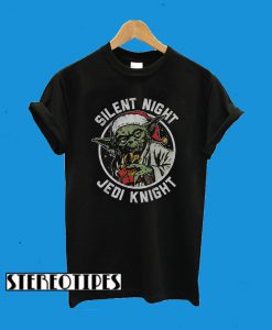 Silent Night Jedi Knight Christmas Yoda T-Shirt