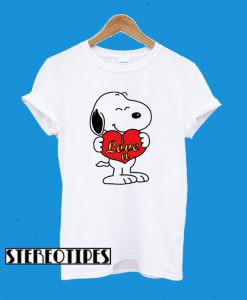 Snoopy Love – Love You T-Shirt