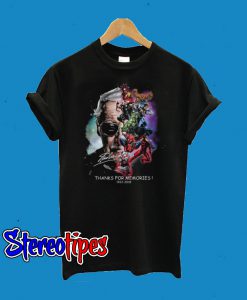 Stan Lee With Superhero Thanks For Memories 1922 – 2018 T-Shirt