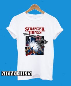 Stranger Things Mike Dustin Lucas Eleven Will Print T-Shirt