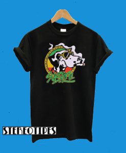 Sublime Cartoon Dog Black T-Shirt