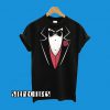 Tuxedo With Pink Vest and Flower T-Shirt