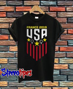 USA Soccer Jersey Womens Team T Shirt 2019 Cup T-Shirt