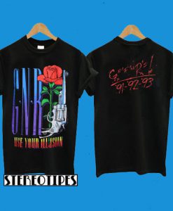 Vintage 1993 Guns N Roses Use Your Illusion Tour T-Shirt