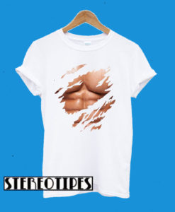 6 Six Pack Muscle ABS Fitness Body Building Gym T-Shirt