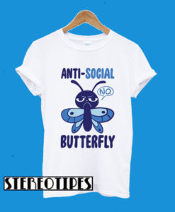 Anti-Social Butterfly Racerback T-Shirt