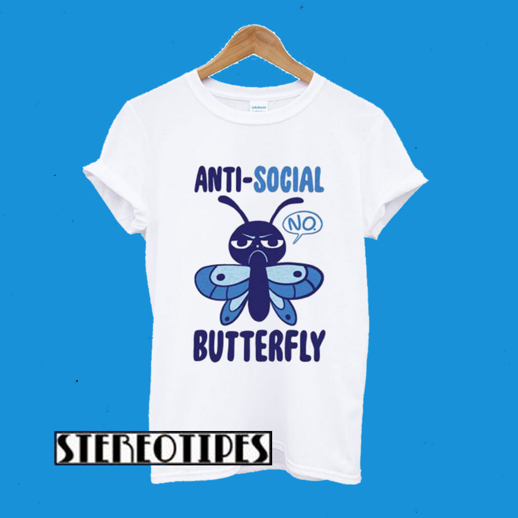 Anti-Social Butterfly Racerback T-Shirt
