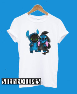 Baby Toothless And Baby Stitch T-Shirt