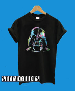 Darth Vader Neon Sketch Art T-Shirt