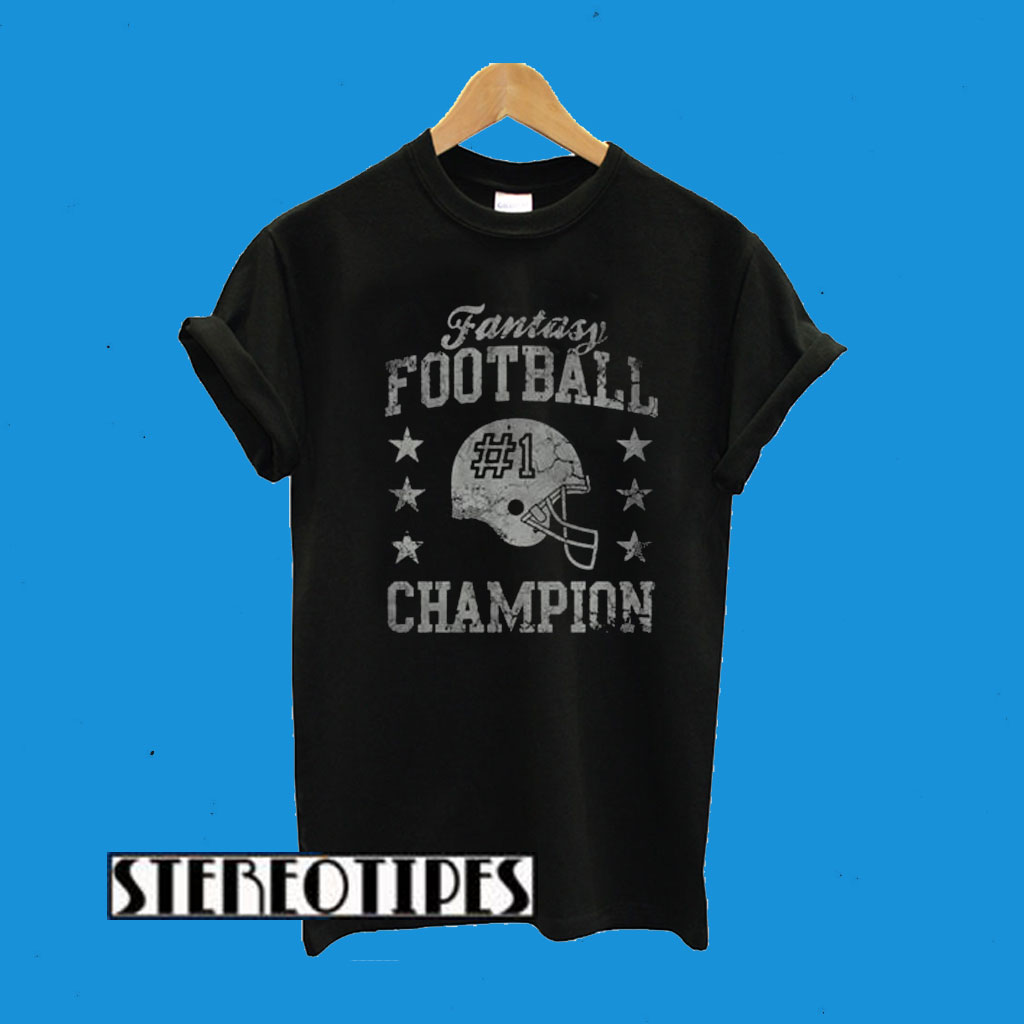 Fantasy Football #1 Champion Black T-Shirt