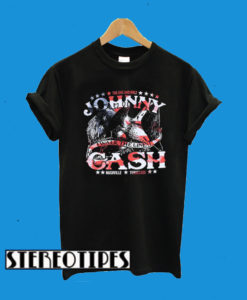 Johnny Cash American Eagle Black T-Shirt