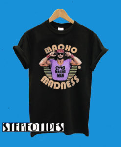 Macho Man Randy Savage Madness WWE Mens Vintage Legend T-Shirt