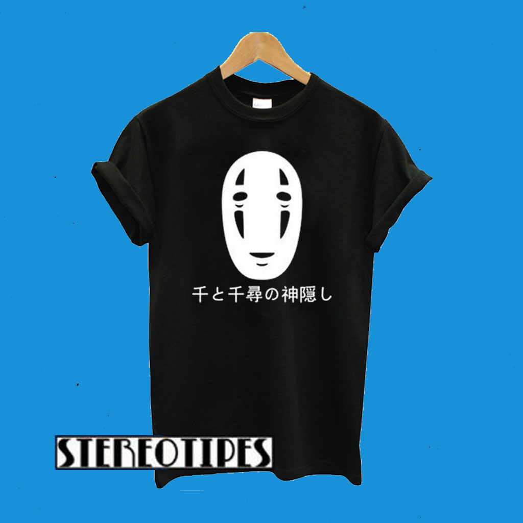 Spirited Away No Face Kaonashi Harajuku T-Shirt