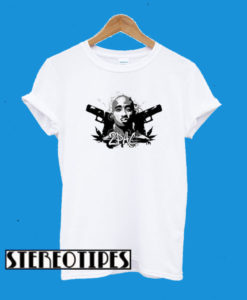 Tupac Shakur Gun T-Shirt