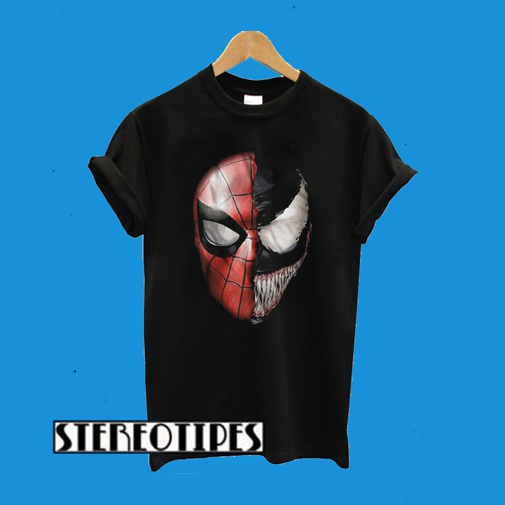 Venom Spidey Faces Spiderman Avengers T-Shirt