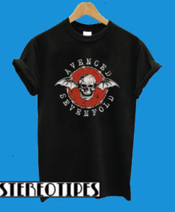 Avenged Sevenfold Red Bat Skull T-Shirt