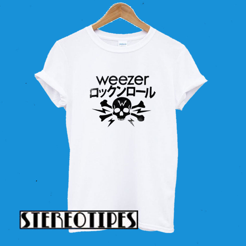 Weezer Skull And Crossbones T-Shirt